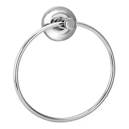 Porta Toalha Argola Mãos Rosto Metal Inox Cromado Banheiro Toalheiro Cabide