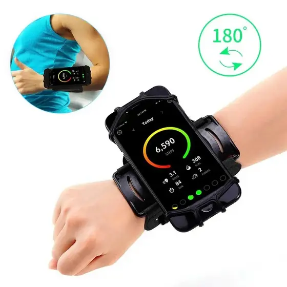 Suporte de Celular para Pulso e Braço para Treino em academia, corrida, musculação, Bike