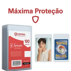 Kit de até 100 Toploader 3x4 Semi-Rígido Transparente 81x108mm Pokémon Magic K-Pop Dorama Photocard Sleeve