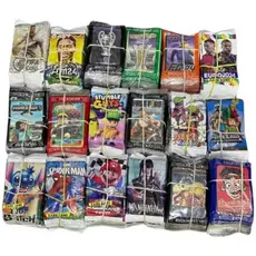 Kit 200 Cards Figurinhas Com 50 Pacotinhos Personagens Sortidos Para Bater Bafo Trocar Cartas