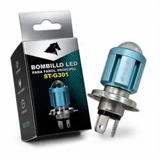 Lâmpada Farol Xenon Projetor Led H4 Super Branca 6500k Chip Led Moto Carro Super Forte Plug And Play