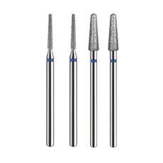 Kit Broca Ponta Diamantada n°718/720/Esférica 4mm e Tungstênio Profissional Unha Acrigel para cutilagem Russa