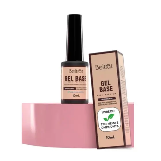 Gel Base Beltrat 10ml Preparador p/ Alongamento de Unhas Artificiais