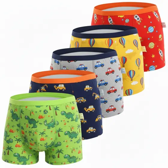 Kit Cuecas Box Boxer Microfibra Infantil Atacado Confortável