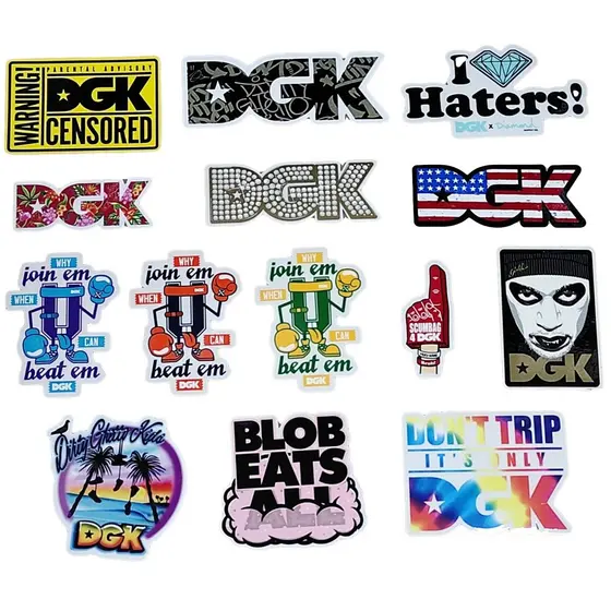 Adesivos DGK Marcas De Skate Skateboard Sticker Dirt Guetto Kids  Skate Adesivo Original Nota Fiscal incluida NF