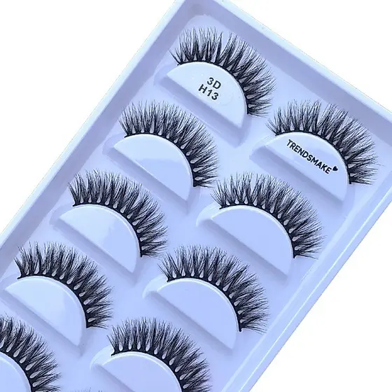 Cílios Posticos cartela 05 pares - Modelo H13 G800 G806 G600 X01 X05 X06 X08 X12