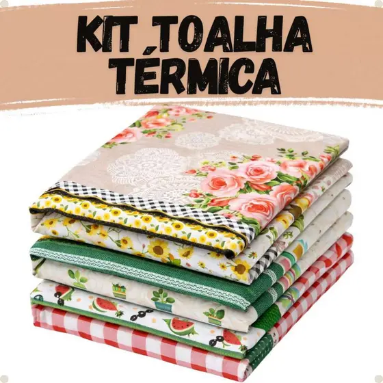 Jogo 3 Toalhas de Mesa Térmica Impermeável 4 a 6 Lugares Modelos Sortidos