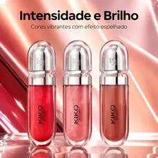 KIKO MILANO Lip Gloss – Brilho Intenso, Efeito Espelhado e Textura Confortável