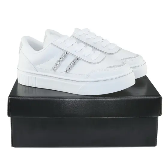 Tênis Casual Feminino Strass
