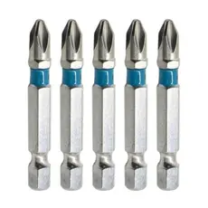 Ponta Bits PH2 50MM 5 Peças Ponteira Magnética Antiderrapante Philips Aço S2 Imantada