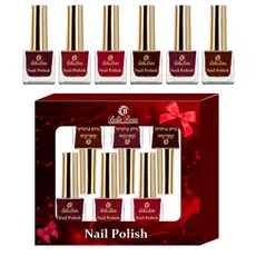 Kit com 6 esmaltes comum - Bella Rosa