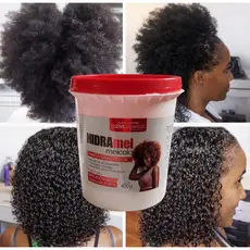 Máscara Mel Cola Hidra Mel 400g Mega Finalizador 72h Cachos Ultra Fitagem Cabelo Crespo Cacheado