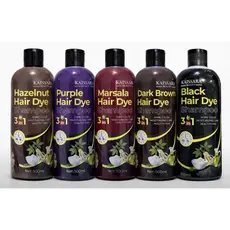 Shampoo Kaissara Hair Dye 500ml Grande Tonalizante Escurecedor Tintura Para Cabelos