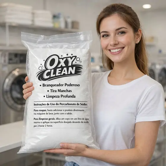 Percarbonato OXY CLEAN 100% Puro Limpeza Geral, Alvejante sem Cloro, Clareador de Roupas, Multiuso