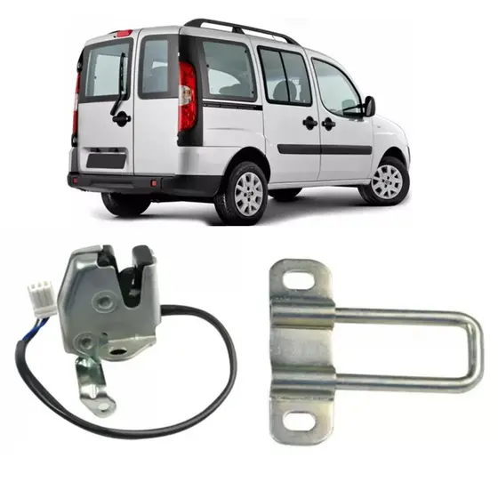 KIT FECHADURA PORTA TRASEIRA BAU + BATENTE PORTA TRASEIRA BAU DOBLO E DOBLO CARGO