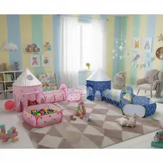 Tenda Toca Barraca 3x1 Playground Princesa Com Cesta