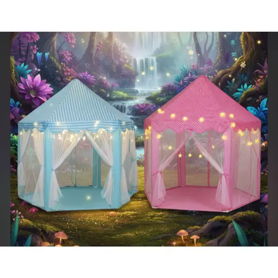 Barraca Infantil Tenda Castelo Das Princesas Com Luz De Led