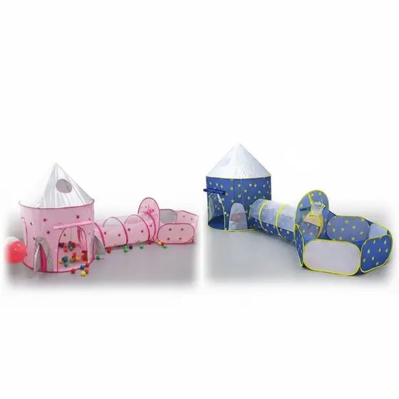 Tenda Toca Túnel Barraca 3x1 Playground Príncipe Com Cesta