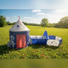 Toca Tenda Astronauta Infantil 3 em 1 Com cesta