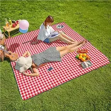 Tapete Piquenique Dobrável 180x180CM Xadrez Toalha de Picnic Grande