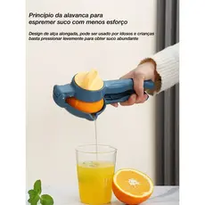 Espremedor Manual de Limão e Laranja de Plástico de Grau Alimentício Reforçado - Espremedor de Frutas e Limas