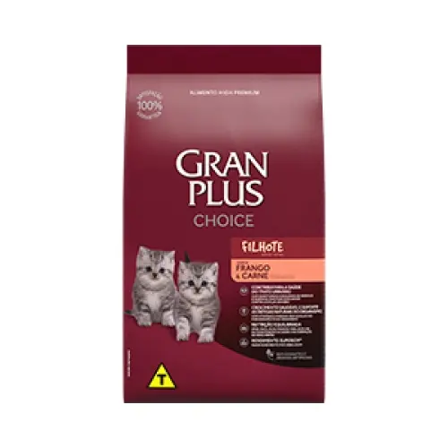 Ração Gran Plus para Gatos Filhotes Choice - 10,1 kg