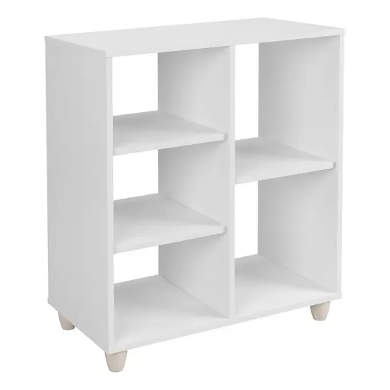 Estante Livreiro Organizador Infantil Com Nichos Luxo Branco