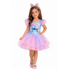 Vestido infantil Lilo Stitch Fantasia luxo stitch festa menina