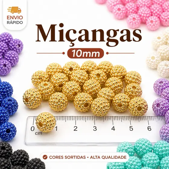 30 gramas 90 Peças ( APROXIMADAMENTE) Perola Craquelada 10mm 100% Abs Artesanato Miçanga Amora