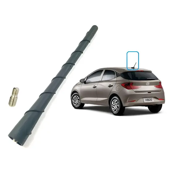 Haste Antena Para Gps Hyundai Novo Hb20 2020 2021 2022 Preto