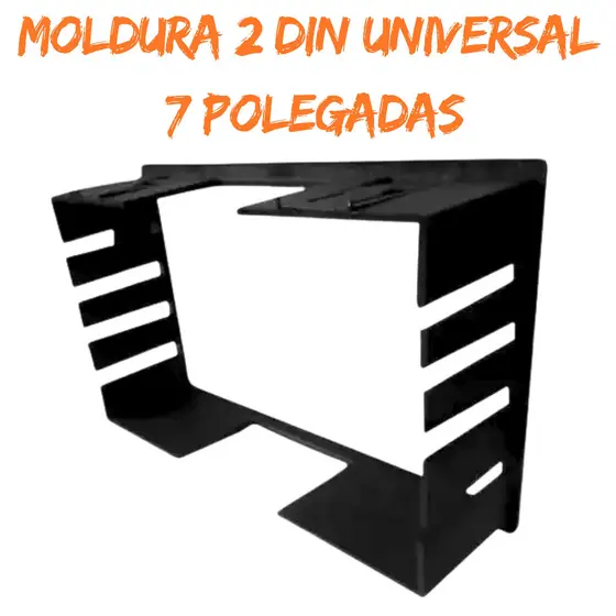 Moldura 2 Din Universal 7 Polegadas Dvd Multimédia