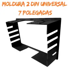 Moldura 2 Din Universal 7 Polegadas Dvd Multimédia