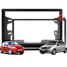 Moldura Tela Central 2din Multimidia Dvd Mp5 Tv Som Universal 6.1 6.2 6.8 e 7 polegadas Citroen C3