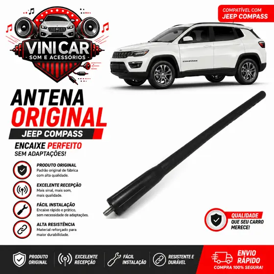 Haste Antena Som Teto Jeep Compass 2012 Á 2022