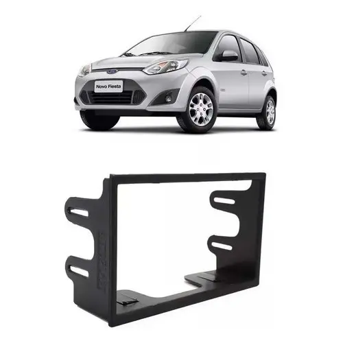 Moldura Painel 2 Din Ford Fiesta 2007 2008 2009 2010 2011