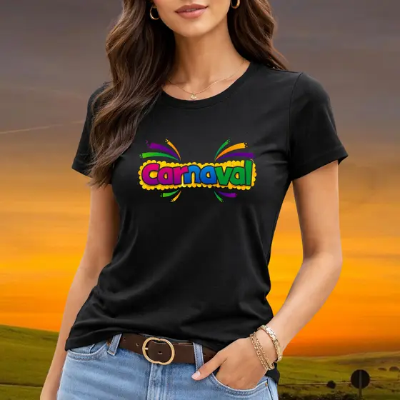 Camisa Camiseta Carnaval Folia Malha Premium 30.1 Lançamento Novidade