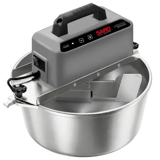 Panela para Mexer Salgados Doces Brigadeiros Automática 10L SARO Inox Bivolt