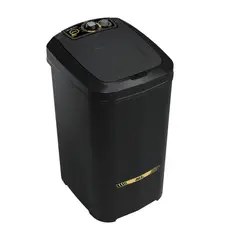 Tanquinho de Lavar Roupa 20,5kg Newmaq 220V Semiautomática com 9 Programas de Lavagem Preto
