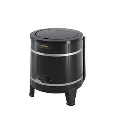 Tanquinho de Lavar Roupa Lavadora 220V 5Kg Tanquinho Lavanderia Compacta Escuro Wanke Preto