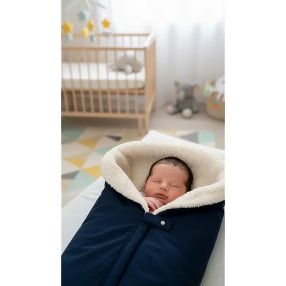 SACO CASULO PORTA BEBÊ - SACO DE DORMIR Percal e Sherpa com Zíper