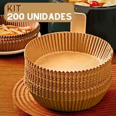 KIT Forma de Papel Manteiga Para Air Fryer
