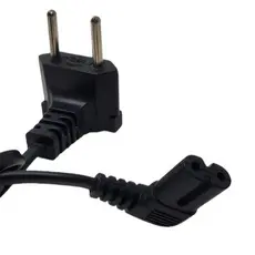 Cabo De Força Ac Samsung Tipo 8 90 Graus 5mt Preto