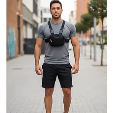 Bag Pochete Regulável Unissex Chest Bag bolsa de peito
