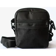 bolsa pochete lateral shouder bag preta lisa masculino feminina unissex