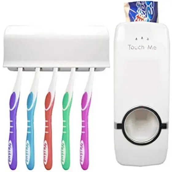 Suporte Para Escova Dispenser De Pasta De Dente Automático