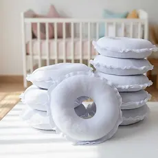 Kit Rosquinhas de Amamentação  Lavável  Protetor de Seio Reutilizável 100% Algodão