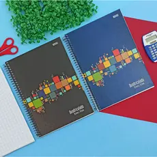 Caderno Universitário Quadriculado 1x1 20 x 27,5 cm 80 Folhas - São Domingos