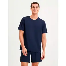 Pijama Masculino Adulto De Verão Camisa E Short Malha Luxo