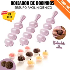 Chocalho Para Confeitos De Brigadeiro 4 cavidades - Boleador Livre de BPA Envio em 24H