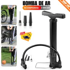 Bomba De Ar Para Pneu Bicicleta Bola Moto Piscina Compacta e Leve